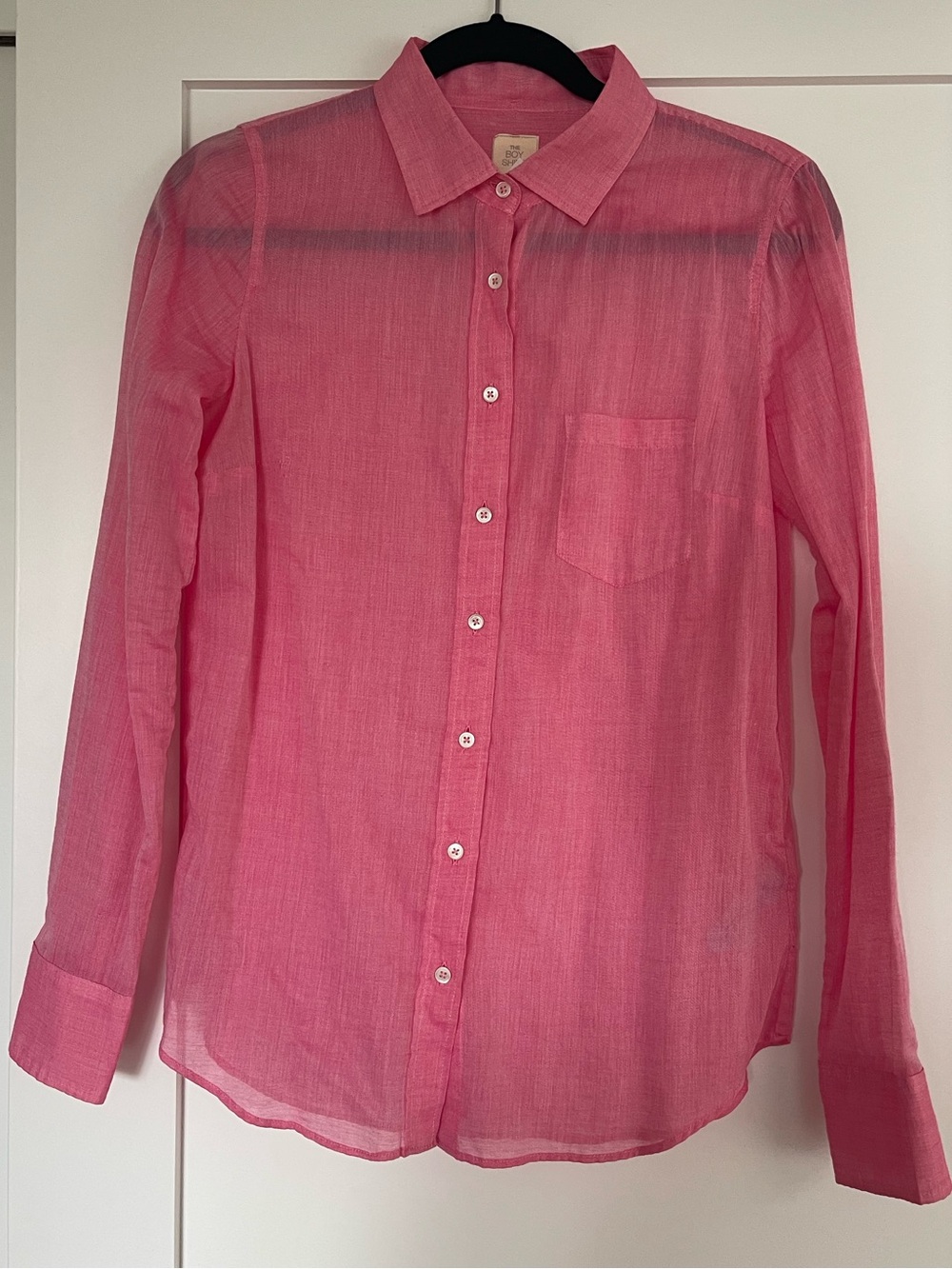 J.Crew The Boy Shirt Pink Lightweight Long Sleeve Cotton Button-Down Shirt